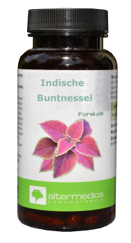 Indische Buntnessel, Forskolin, 60 Tabletten, senkt Blutdruck, erweitert Bronchien, behebt Blasenentzündung, regt Verdauung an